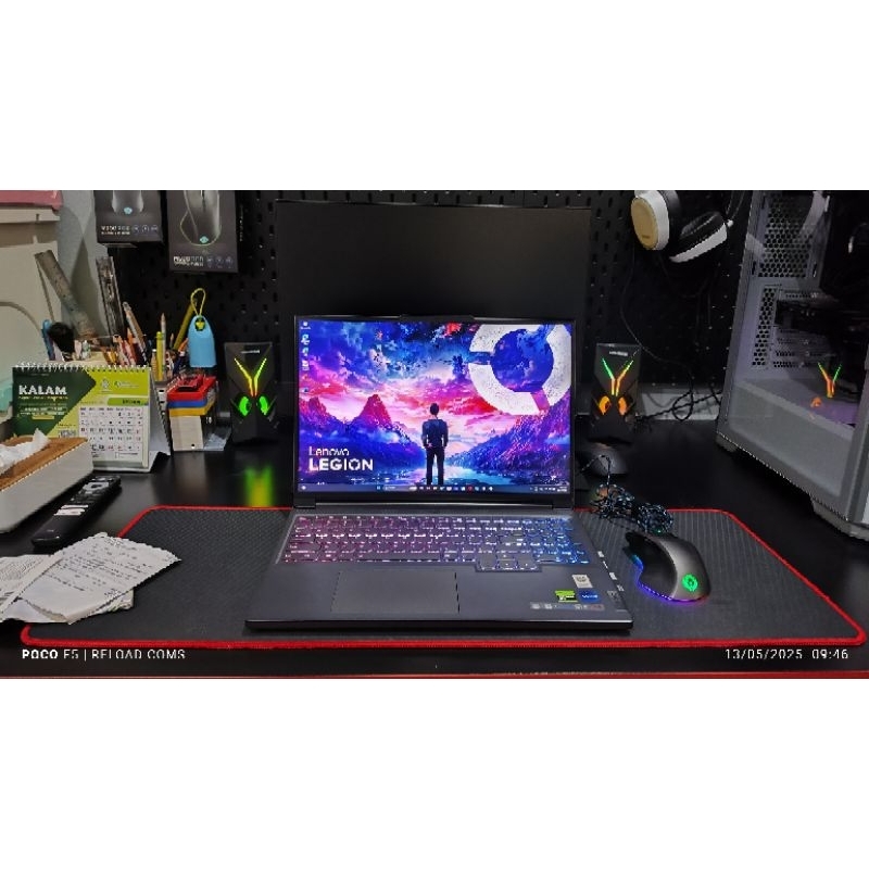 LEGION SLIM 5 i7 13700H RTX 4060 2.5K WQHD 165HZ 100% SRGB RESMI ADP BR 5HR PAKE