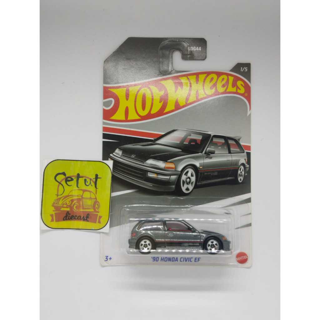HOT WHEELS HOTWHEELS HONDA SERIES 90 HONDA CIVIC EF HITAM ABU GREY