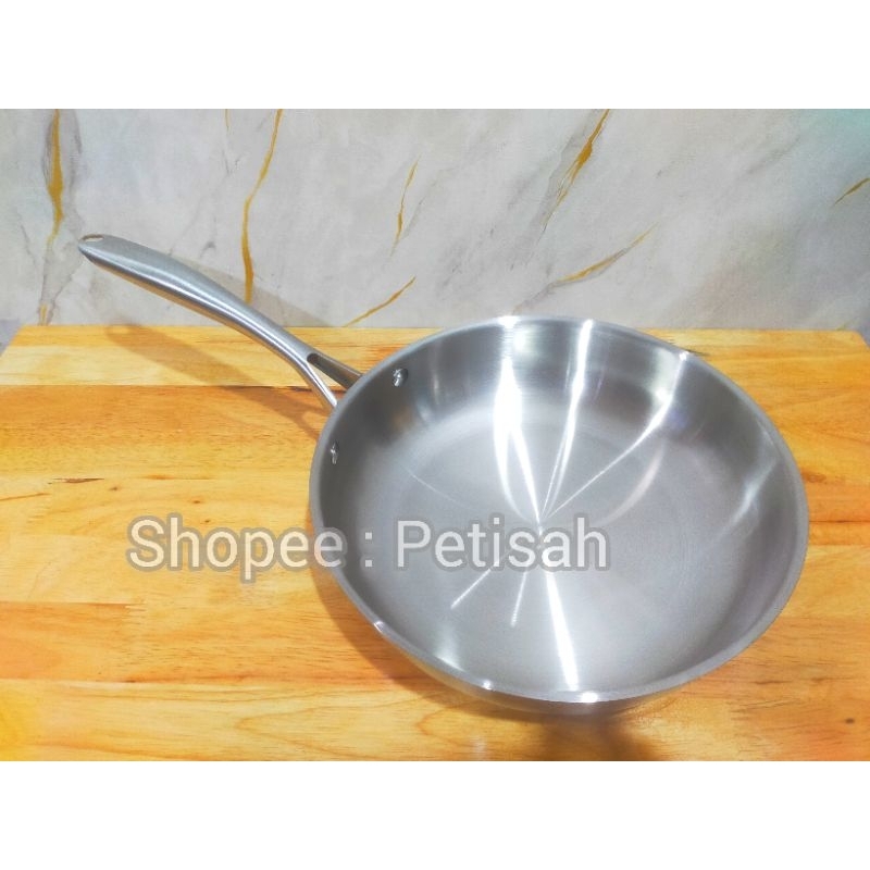 Fry Pan Stainless Steel 26 cm / Wajan Penggorengan Stainless Steel 26cm / Panci Goreng Stainless Ste