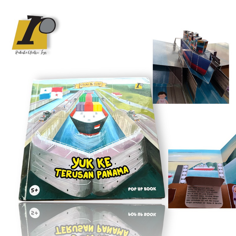 Buku pop up engineering STEM anak | seri yuk ke panama