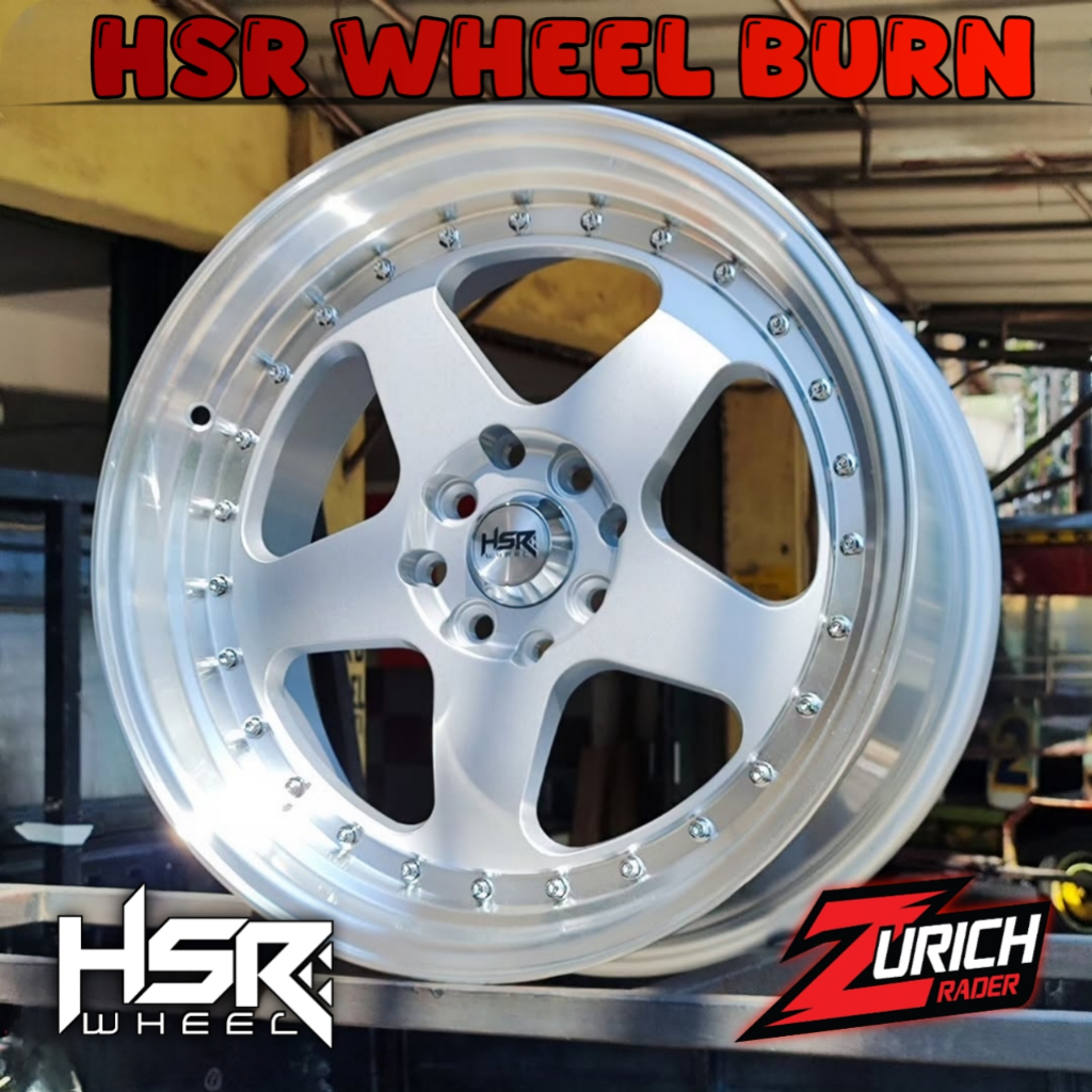 Velg Mobil Ring 17 Etios Jazz Sigra Livina Freed Avanza Pelek R17 Hsr Wheel Burn Glossy Silver