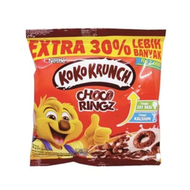 

Nestle Sereal Coklat Koko Krunch Choco Ringz kemasan renceng isi 10 pcs