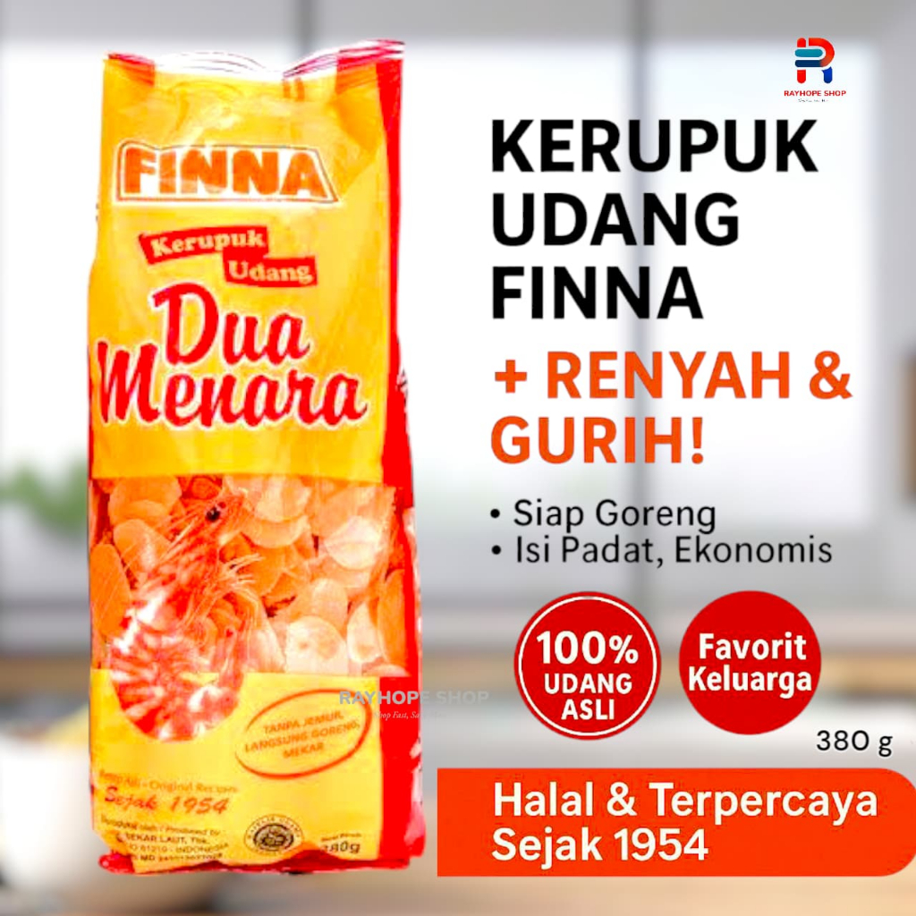 

PROMO Kerupuk Udang Shrimp Chip Chips Cracker Crakers Finna Dua Menara Langsung Goreng Mekar Instant Instan Tanpa Jemur Resep Original 380 Gram 380gr 380gram Murah Termurah Ide Jualan UMKM Warung Usaha Kekinian Viral Warung Nasi Uduk Kuning Goreng Krupuk