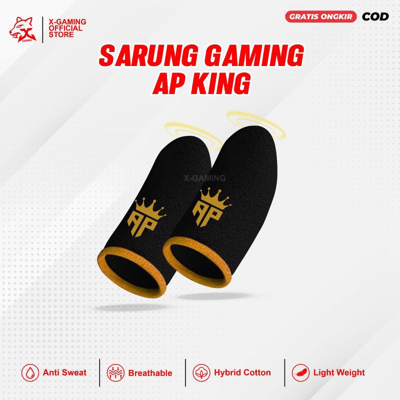 Sarung Gaming Jempol Ap King Andra ST Anti Keringat Basah Responsif Premium