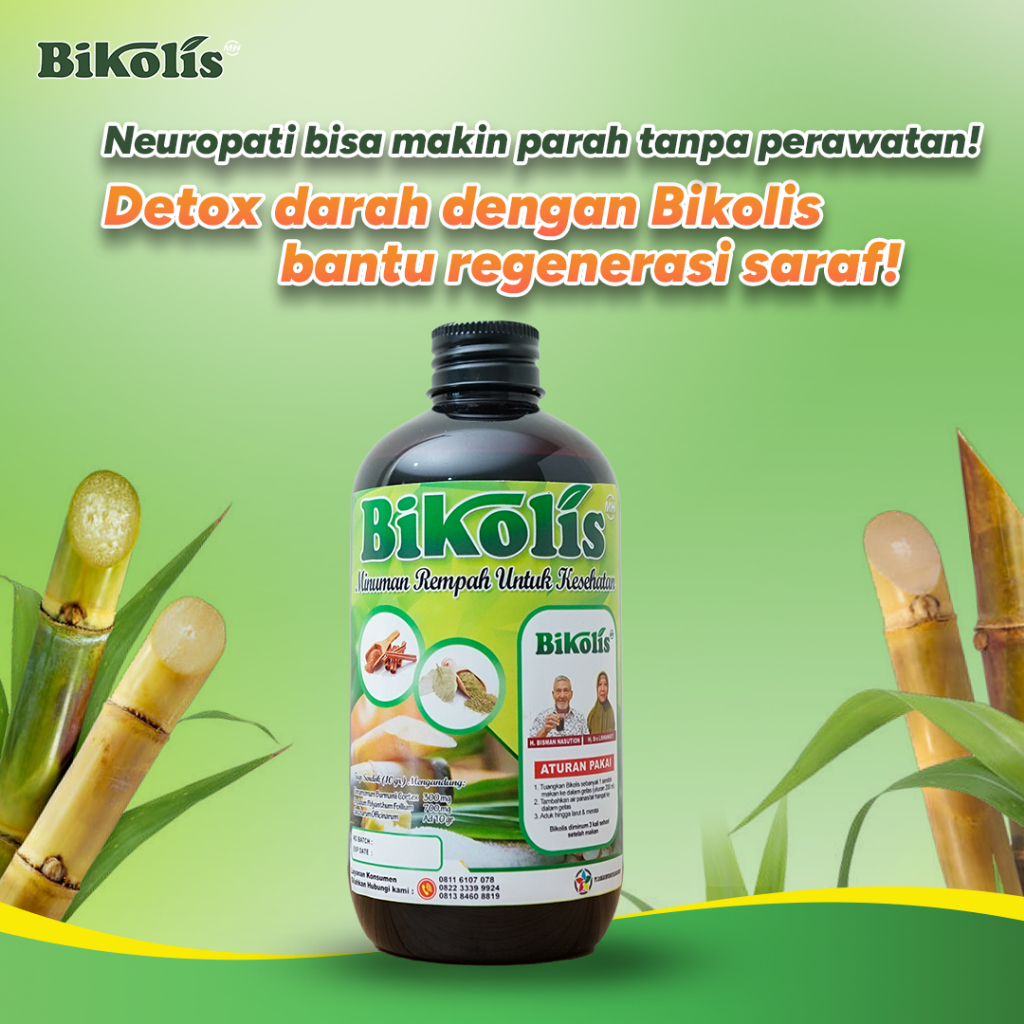 

Bikolis Cair paket 2 botol Herbal diabetes detox diabetes neuropati kebas telapak kaki dan tangan