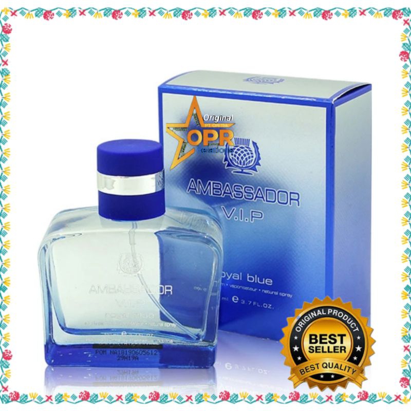 Parfum Pria Ambassador VIP Blue EDP 110ml