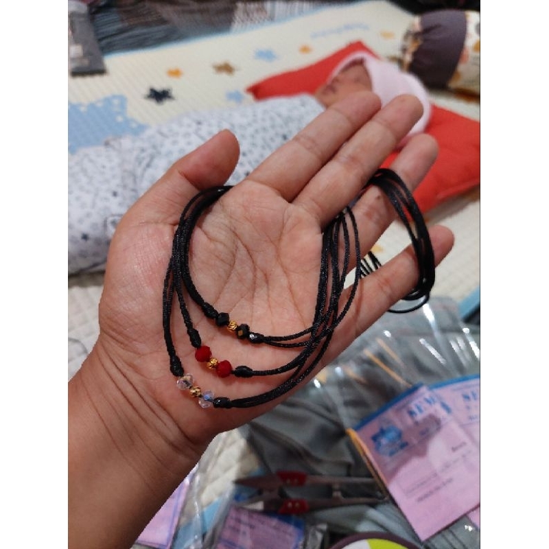 kalung tali kombinasi emas 0.1gram