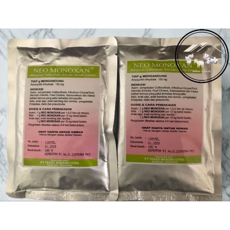 Neo monoxan 100 gr | amox untuk hewan