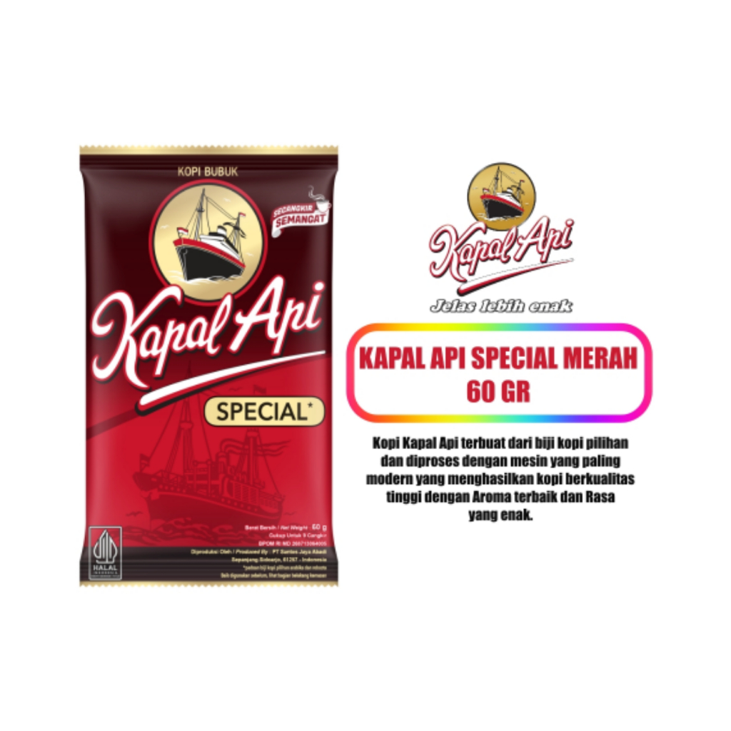 

Kopi Kapal Api Special Merah 60gr