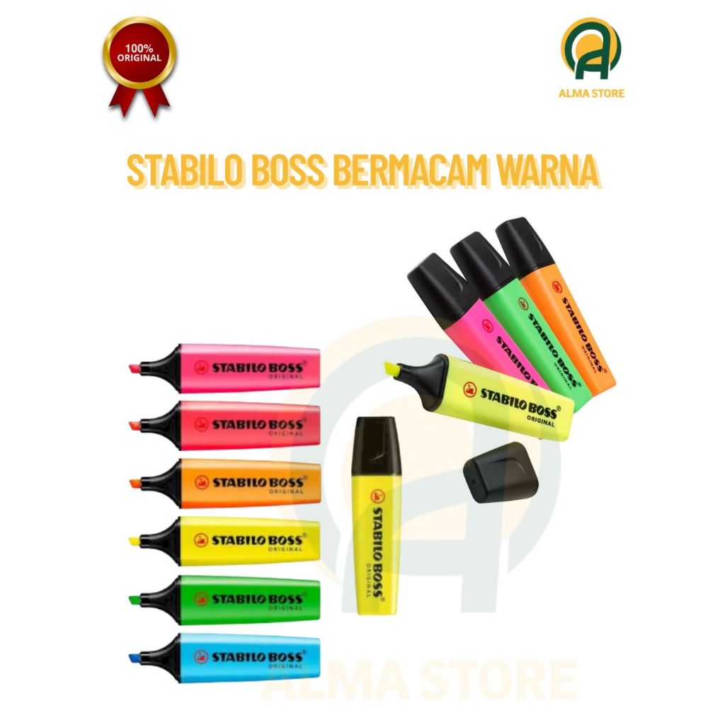 

Stabilo Boss Bermacam Warna 100% Original