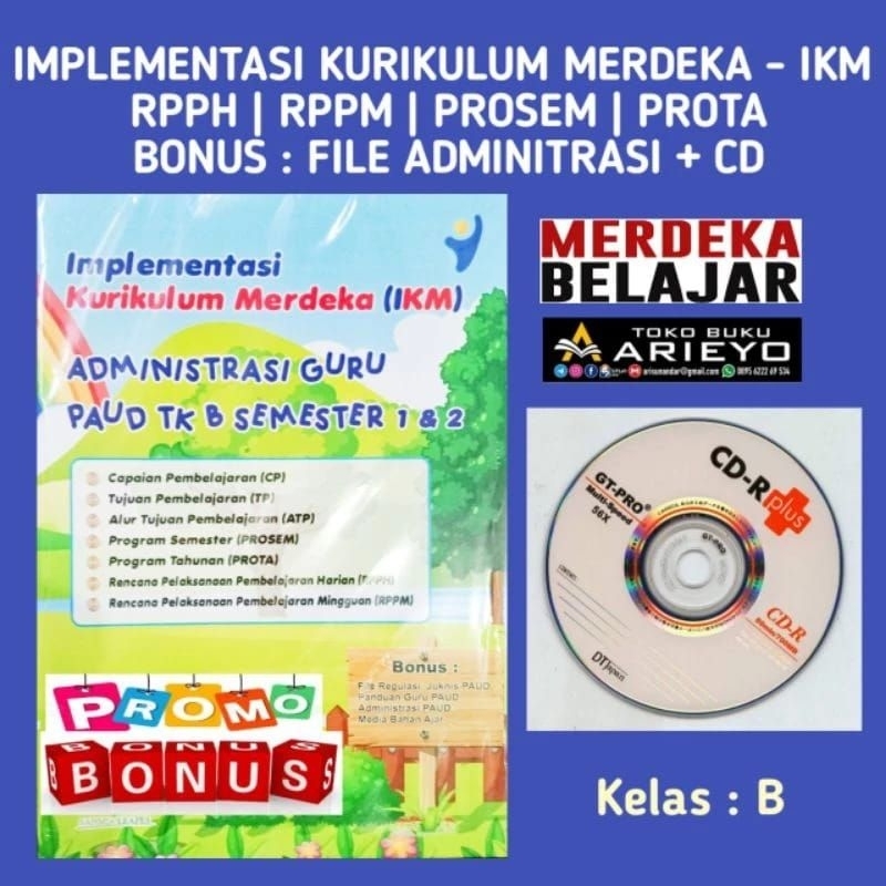 ORI|BUKU RPP KURIKULUM MERDEKA BELAJAR|BUKU RPP TK PAUD