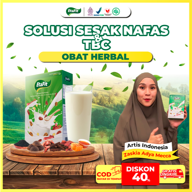 

Obat Herbal untuk Sesak Nafas, Asma, TBC, Batuk, Batuk Pada Anak, Bronkitis - Etafit Susu Kambing