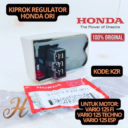KIPROK REGULATOR HONDA KZR GARANSI VARIO 125 FI,VARIO 125 TECHNO,VARIO 125 ESP 100% ASLI ORIGINAL