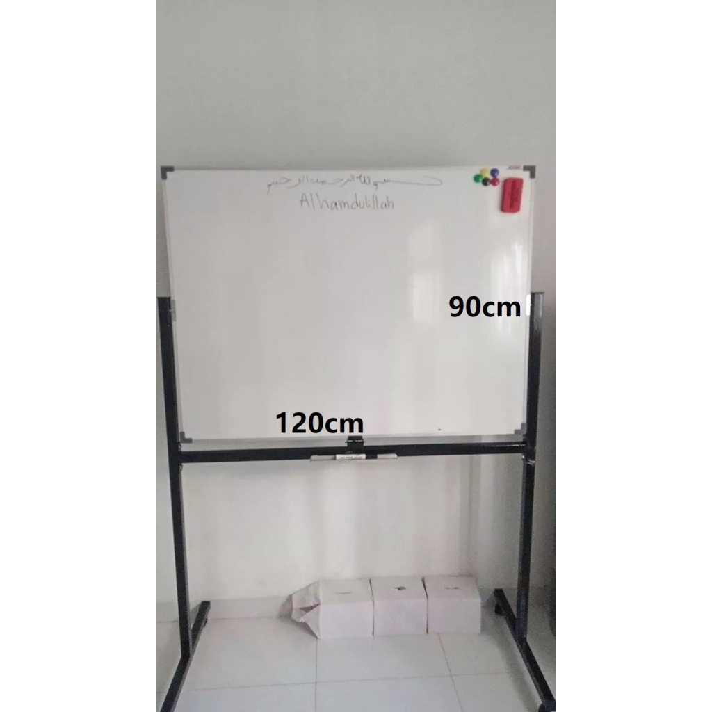 

white board / papan tulis standing 90 x 120 cm