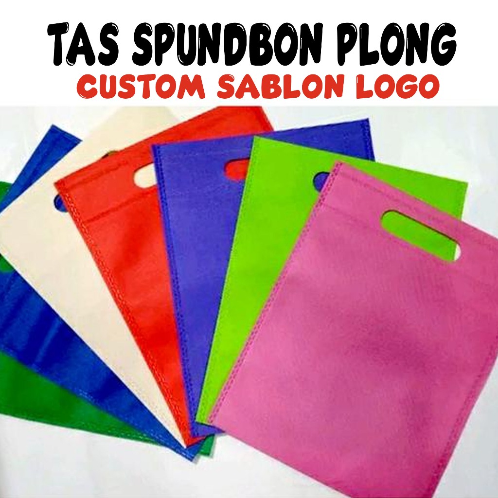 

TAS SPUNBON Plong Oval ukuran 20x25 Sablon Logo