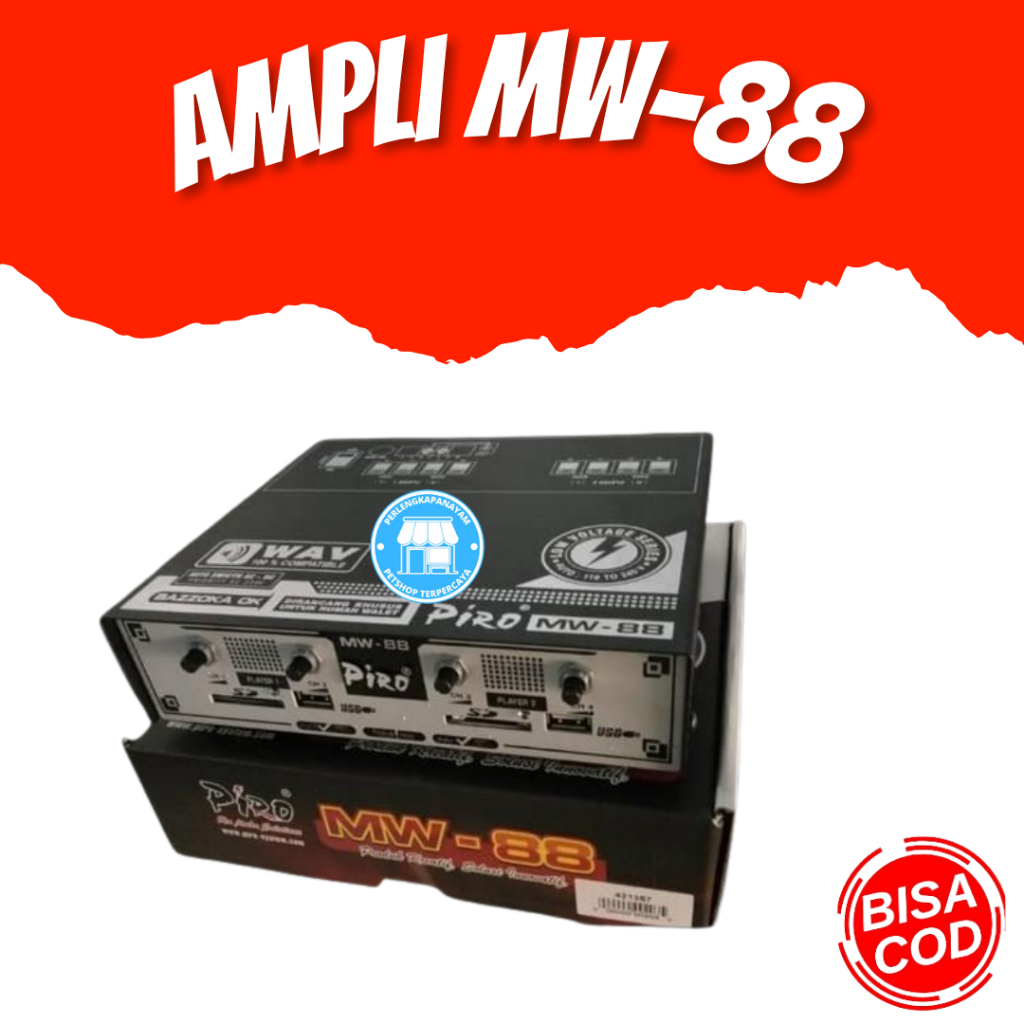 AMPLI MW 88 Ampli Panggil Walet Amplifer 3 Player Ampli Walet Piro Aplifer