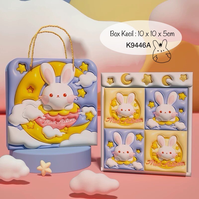

(3pcs) Kotak Mooncake K9446 dus Kue Bulan| Box Packaging Mooncakely