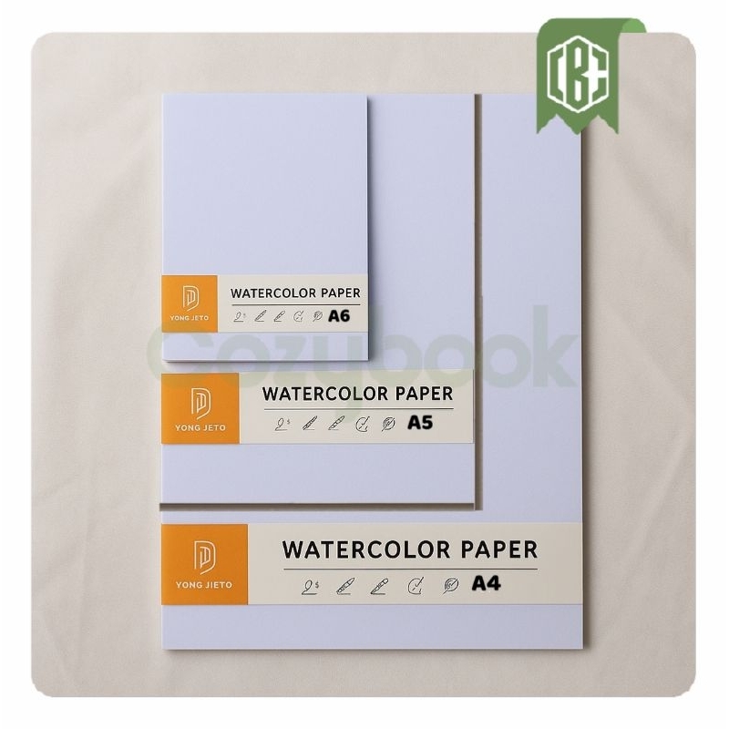

[READY] WATERCOLOR PAPER KERTAS CAT AIR isi 10 Lembar 3 Ukuran A6.A5.A4