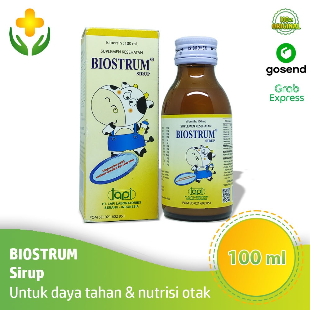 Biostrum Sirup 100 ml - Vitamin Kecerdasan & Daya Tahan Tubuh Anak