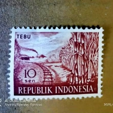 

perangko seri kebun tebu / tebu 10 sen