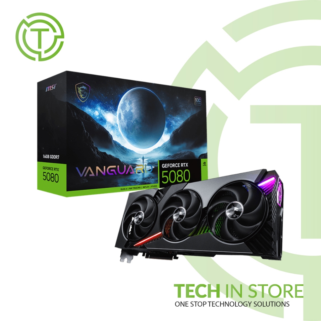 VGA Card MSI GeForce RTX 5080 16G VANGUARD SOC  - 16GB GDDR7