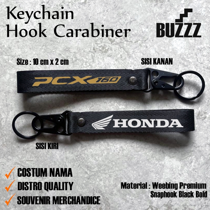 KUNCI PCX150 - KARABINER HONDA PCX 150 - GANTUNGAN KUNCI HONDA PCX 160 - PENGAIT STAINLES CANTOLAN H