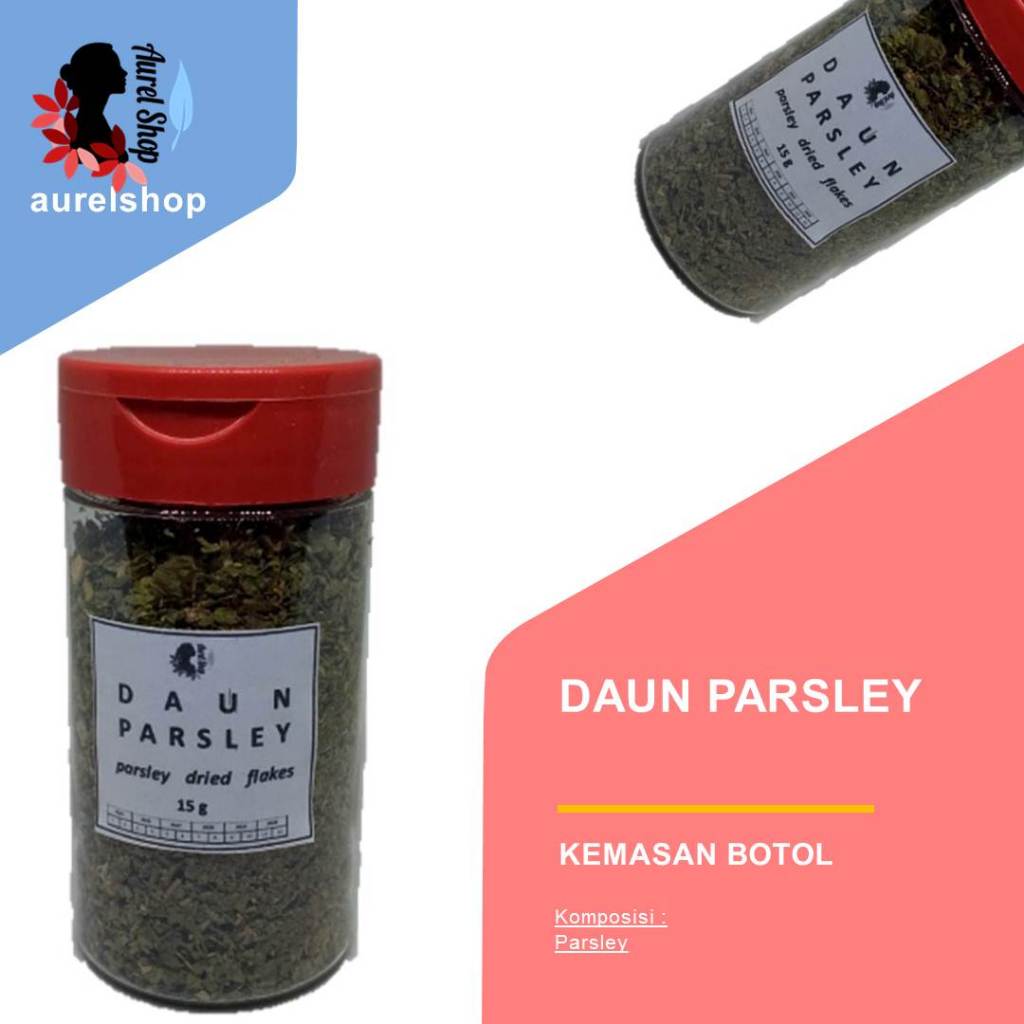 

Daun Parsley Kering kemasan Botol Praktis 15 gram