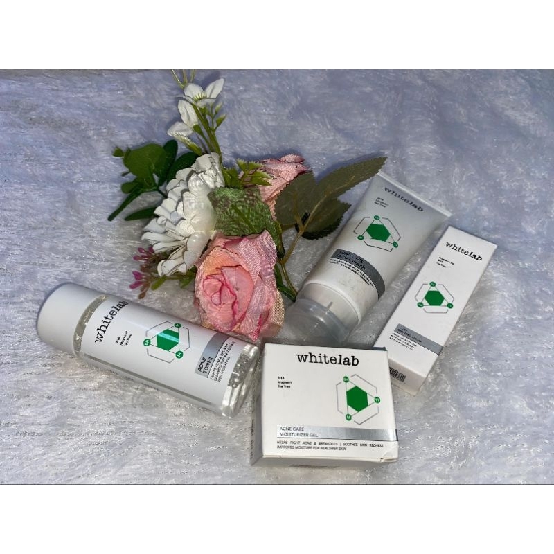 'Whitelab' Skincare Set/Paket Skincare/Moisturizer/Toner/Serum/Face Wash/Acne Care All Skin