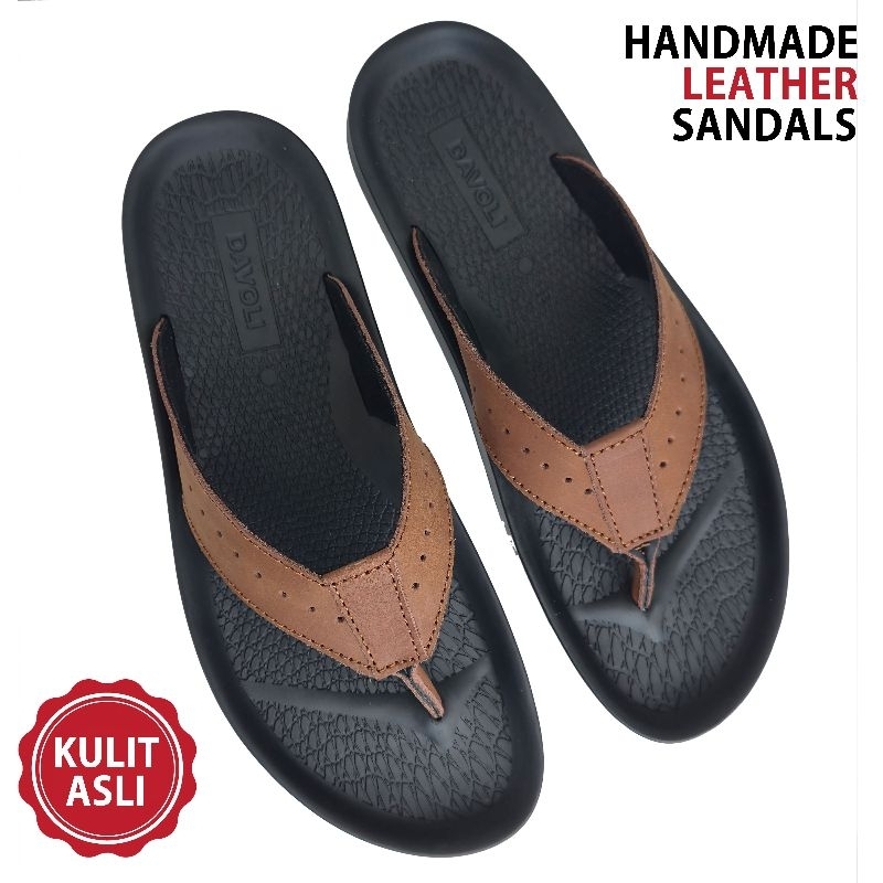 DAVOLI Sandal Kulit 5035 Tan