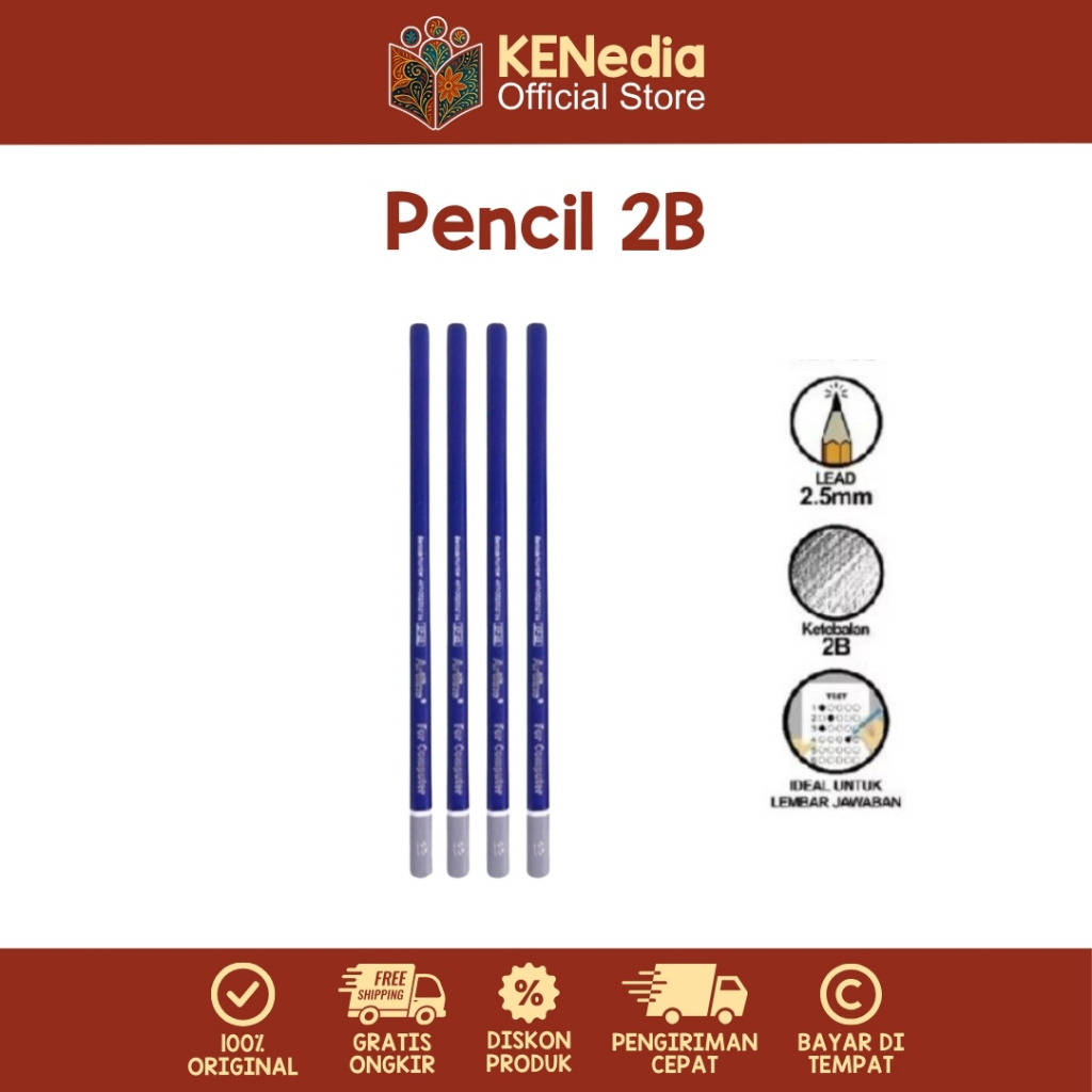 

( Eceran / Pcs ) Artline Pencil 2B EP-2B