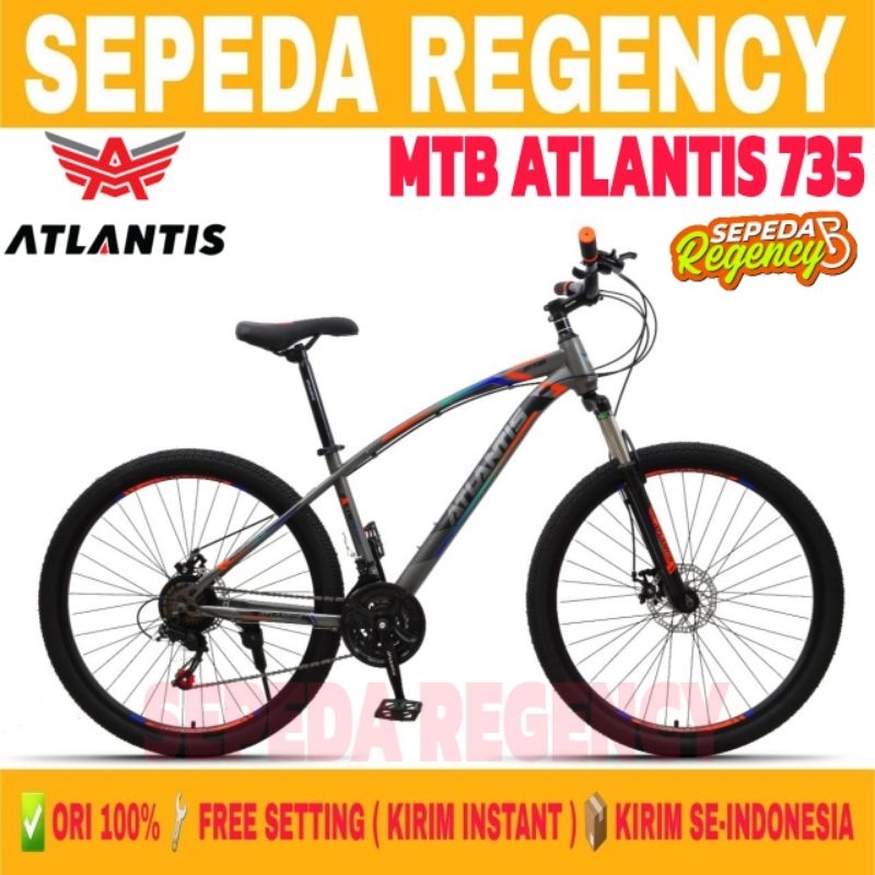 Sepeda Gunung MTB ATLANTIS 735 Ukuran 27.5 Inch 24 Speed