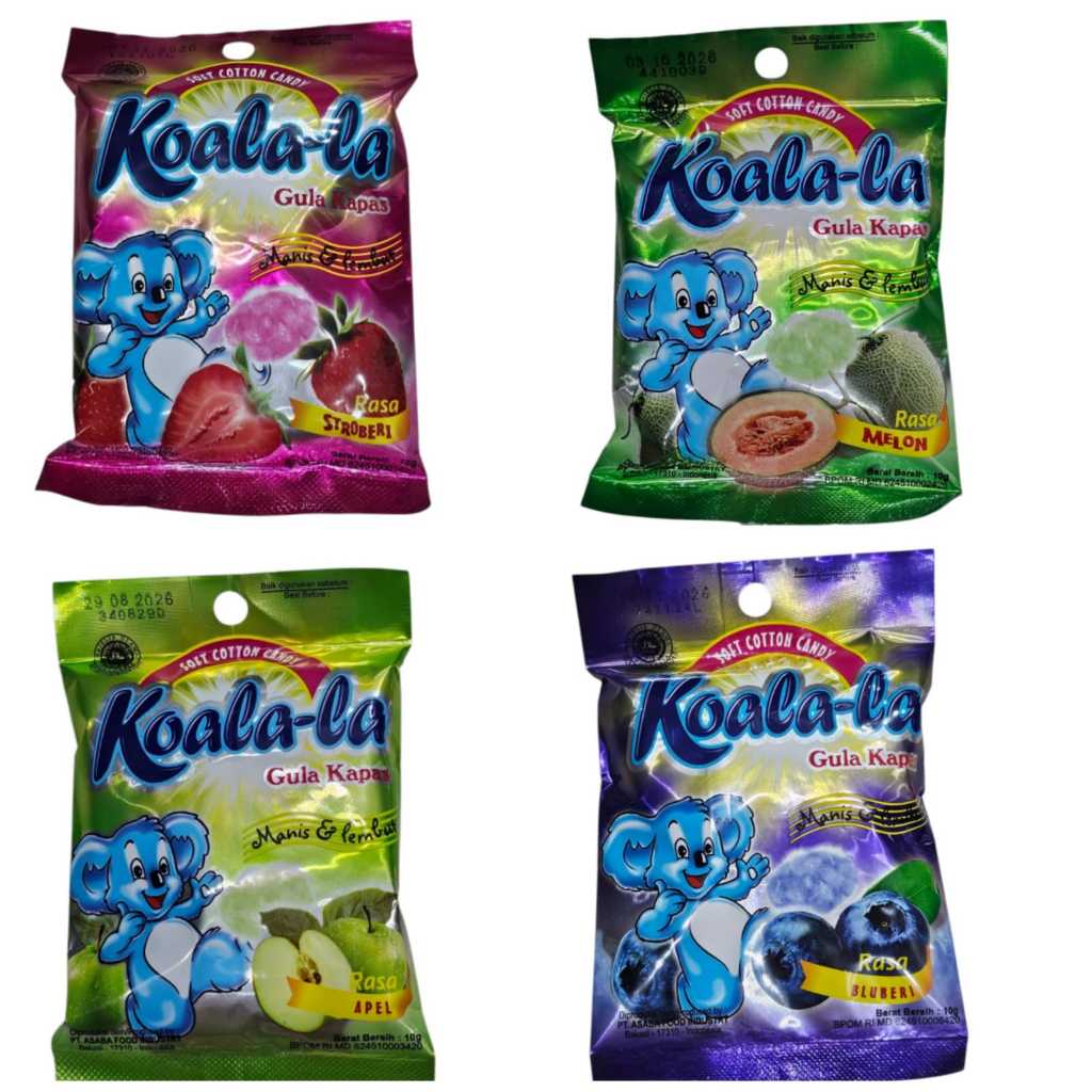 

Koala-La Permen Gula Kapas 10gr - Soft Cotton Candy