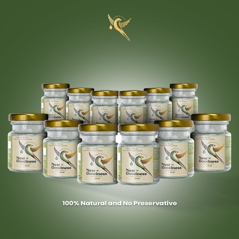 

NEST OF GOODNESS - Minuman Sarang Burung Walet - 75gr - Bird's Nest 12 Jar