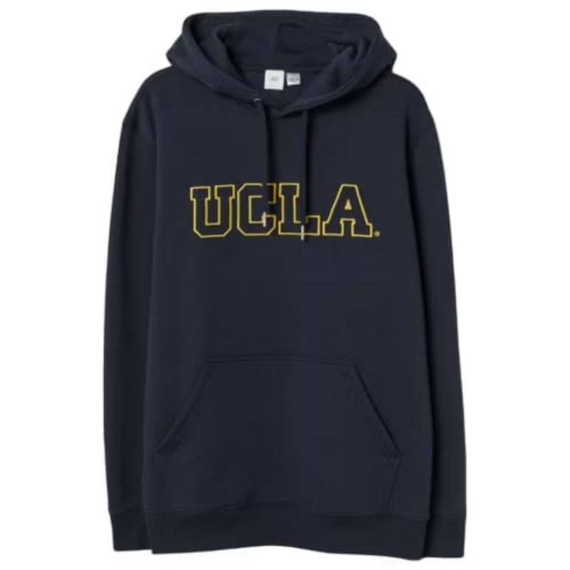 Hoodie HM UCLA Grey Bordir Full Tag Free Paper Bag