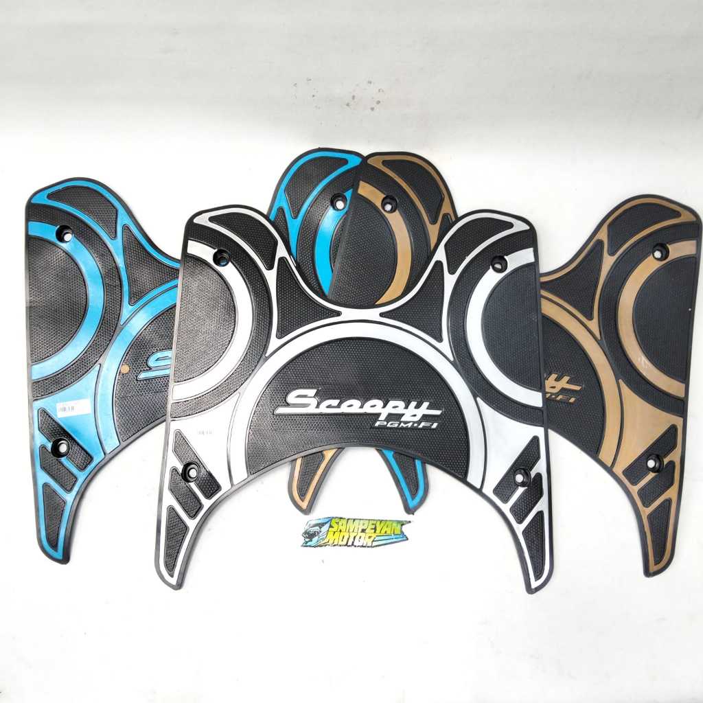 Promo COD Harga Murah Karpet Motor Variasi Karet Bordes Pijakan Kaki Set Honda Scoopy New 2020 2021 