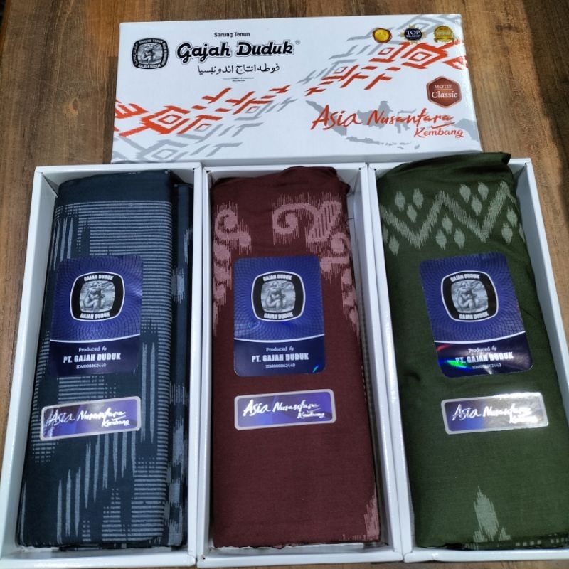 Sarung Gajah Duduk Nusantara Kembang 10 pcs Grosir kodian