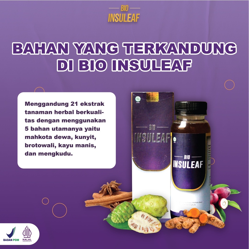 

Bio Insuleaf Herbal untuk Membantu Jaga Gula Darah Tinggi