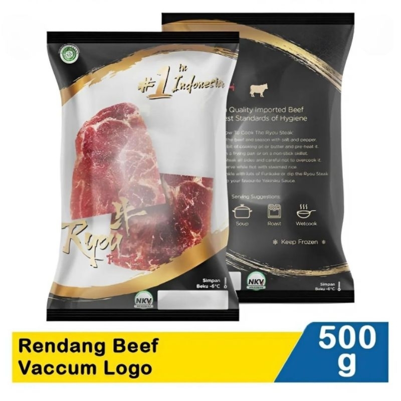 

Ryou Rendang Beef Vacum Logo 500G