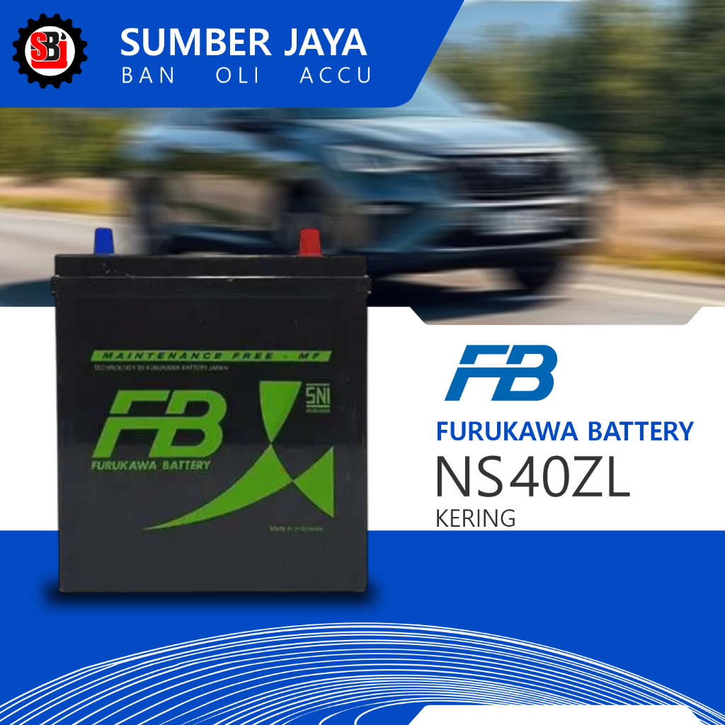 Aki Kering Furukawa Battery NS40ZL 38B19L (35Ah) Mobil Honda Brio