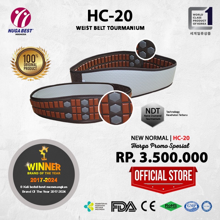 Alat terapi Nugabest  |  HC-20 Bachimi  Tourmanium & NDT Nuga Best asli korea
