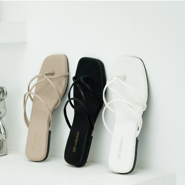 Sandal Wanita Flat Teplek Big size 31 - 43 Kekinian Sandal Cewek  Santai