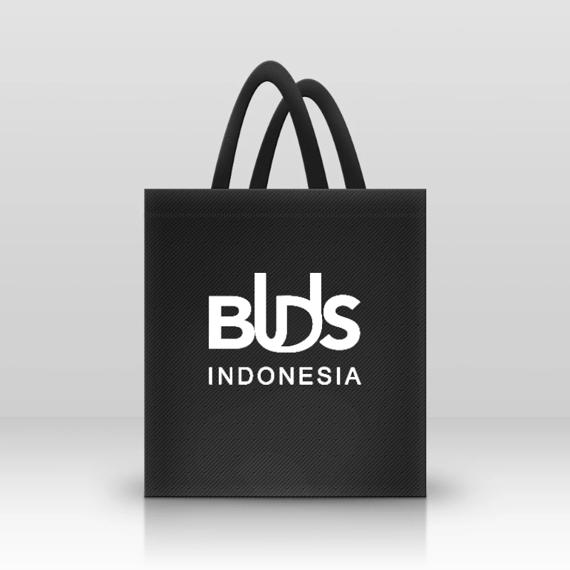 

BUDS BLACK AND WHITE TOTE BAG/FLOWER PAPER BAG/SMART WATCH