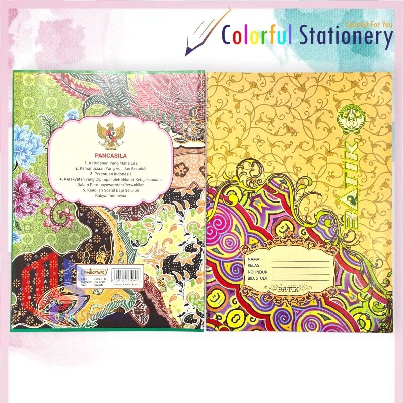 

Sampul Buku Tulis Quarto Batik (Pak)