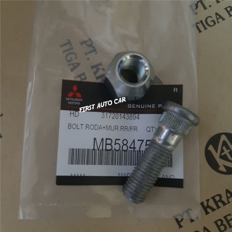 Baut roda + mur racing triton/pajero asli thailand