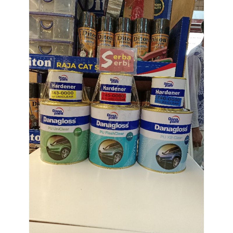 -1LTR SET DANAGLOSS-Clear pu set hardener Dana paint