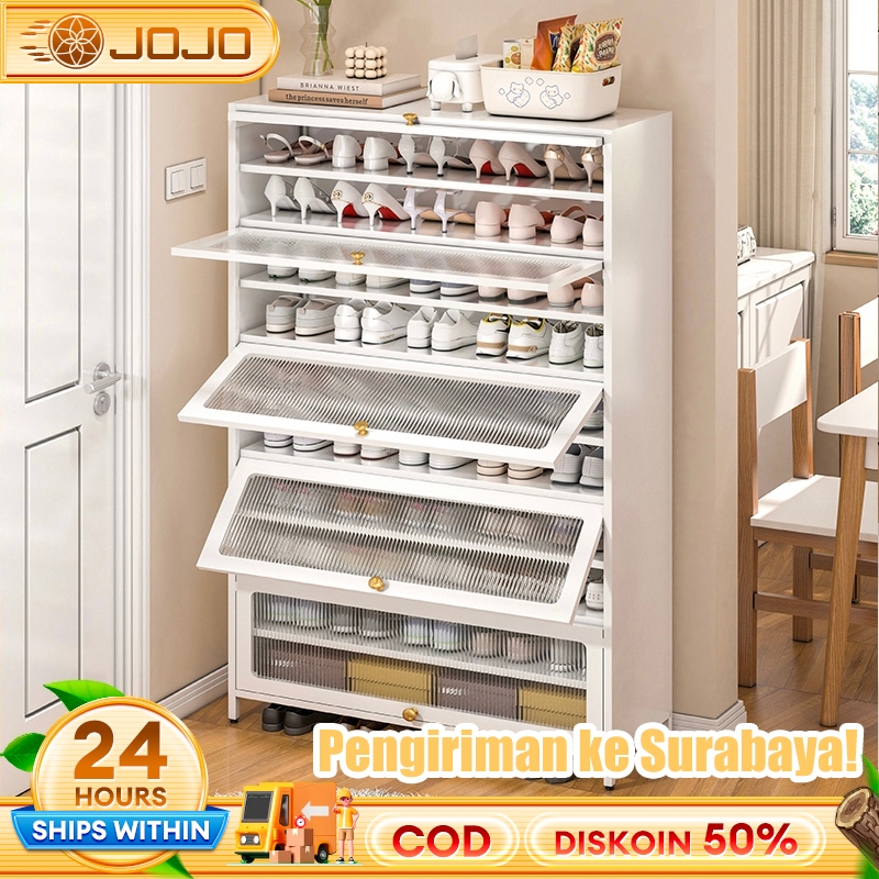 Lemari Sepatu Besi Rak Sepatu Susun Lemari Sepatu Tertutup Lemari Sepatu Minimalis