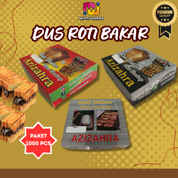 

(Paket 1000) Dus Box Roti Bakar / Kemasan Roti Bakar Custom