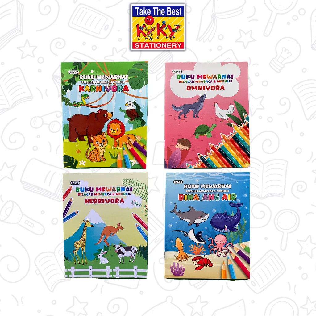 

KIKY Buku Mewarnai Coloring Book Latihan Mewarnai B (Uk. Kecil 15.5 x 19.5 cm)