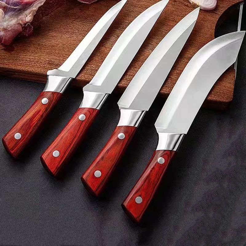 Jepang Chopper Daging Pisau Dapur Pisau Pisau Set Asli Stainless Buatan Jepang Pemotong Daging Tajam