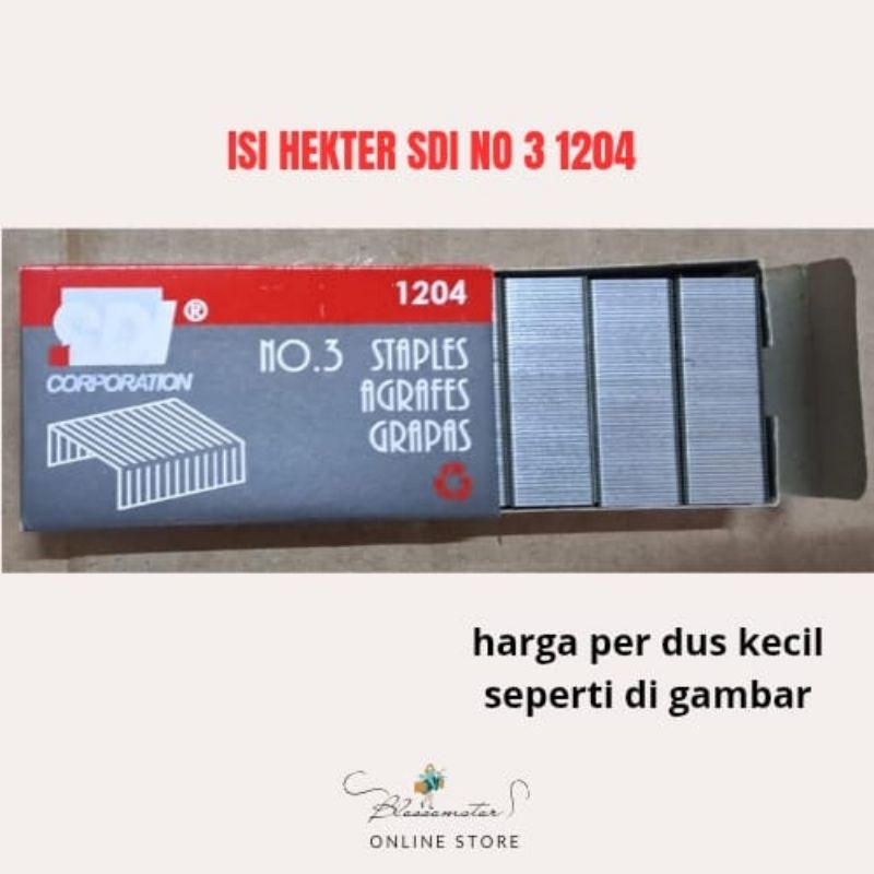 

ISI STAPLES SDI NO 3 1204 PER KOTAK KECIL / ISI STEPLER / ISI HEKTER